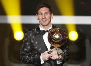 Messi cu balonul de aur
